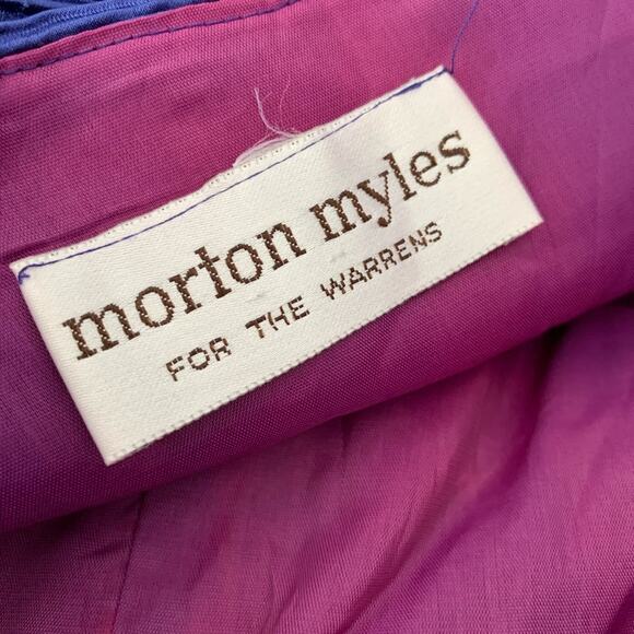 Vintage Morton Myles For The Warrens Purple Dress - Picture 8 of 9